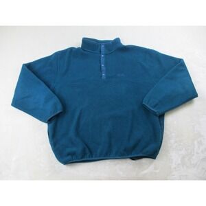 VINTAGE L.L. Bean Sweater Mens Extra Large Tall Green‎ Pullover Fleece Outdoors*